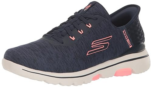 Skechers Go Walk 5 Chaussures de Golf à Coupe décontractée pour Femme, Bleu Marine, 40 EU