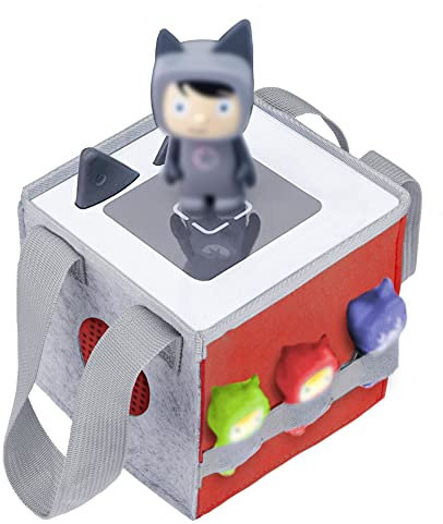 VicloonTasche für Toniebox, Toniebox-Zubehör,Aufbewahrung Box Tragetasche mit Griff fürToniebox Tonie Figuren Aufbewahrung-Rot
