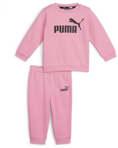 PUMA Unisex Kinder Minicats ESS Crew Jogger FL Trainingsanzug, Fast Pink, 92 EU