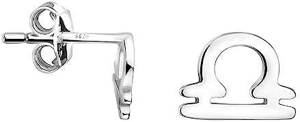 SOFIA MILANI - Damen Ohrringe 925 Silber - Waage Sternzeichen Ohrstecker - E2148