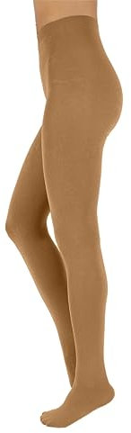 CALZITALY Leotardos De Lana Para Mujer, Medias De Cashmere, 150 Den | S, M, L, XL, XXL, 3XL, 4XL | Calcetería Italiana (XXL, Camel)