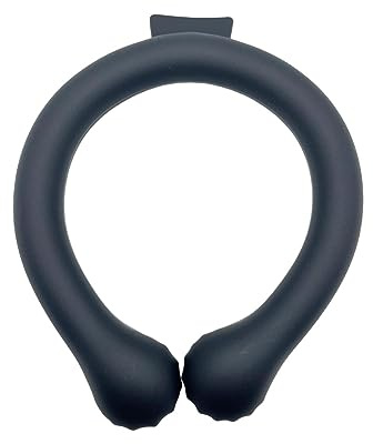 Nackenkühlschlauch, Kühlakku, bequem für heißes Wetter, Sommer, kühlender Halswickel, Nackenkühler für Outdoor-Indoor-Joggen, Sport, Radfahren , Schwarz L 18x16,5cm
