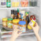 Fridge Lazy Susan Turntable, 16.5'' Clear Rectangular Fridge Organisers, 360 Rotating Lazy Susan Organiser and Storage for Cupboard, Pantry, Kitchen, Countertop (1 PC)