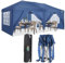 COBIZI Carpa Plegable 3x6m, Impermeable y Robusta con 6 Paredes Laterales Desmontables, Ideal para Jardín, Terraza, Fiesta, Camping y Eventos al Aire Libre - Azul