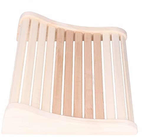 WERTSWF Reposacabezas para Sauna,Respaldo de Madera para Sauna,Almohada para el Cuello Respaldo de Madera,Práctica y Cómoda Almohada para Sala de Sauna Reposacabezas Suministros de Sauna