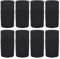 8 Pièces Serre Poignet Bracelet Eponge Poignet Absorbants Bandeau de Poignet Sport Serre Poignets Élastiques Bande Poignet pour Le Tennis Le Basket-Ball Le Football la Course à Pied (Noir)