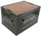 Collapsible Storage Bins with Wood Lid, Folding Camping Plastic Storage Box, Stackable Closet Organizers and Storage Container for Camping, College Dorm, Office, Outdoor, Indoor