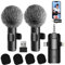DAGIRT 2 Pack Wireless Lavalier Microphone for iPhone iPad & USB-C Andriod, Cordless Mini Lapel Clip Mic Plug-Play Noise Reduction for Video, YouTube, Interviews, Vlog, Podcast, TIK Tok
