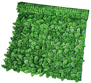 HHOZsafety artificial grass Landscaping Fence Plants Screen Panel Boxwood Hedge Backyard Decor 0.5 * 3M Artificial Leaf Privacy Fence Grass Roll Wall Balcony tur