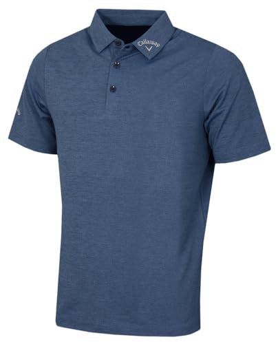 Callaway Herren Emea Ss Ventilated C Polohemd, Peacoat, L