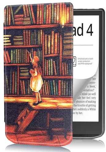 Étui pour Pocketbook InkPad 4/Color 3/Color 2/Vivlio InkPad 4 7,8 étui pour Pocketbook InkPad 4 Smart Slim Light - Coque pour liseuse Pocketbook Vivlio InkPad 4 avec fonction veille/réveil