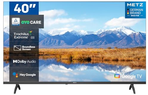 Metz 40 Zoll MTE6000 HD Smart Google TV mit Dolby Audio HDR 10
