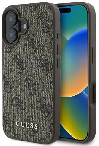 CG MOBILE Guess GUHCP16MG4GFBR Hülle für iPhone 16 Plus 6.7 braun hardcase 4G Classic