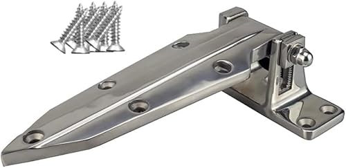 Charnière de porte de chambre froide robuste en acier inoxydable - Supporte une charge de 80 kg, convient aux congélateurs industriels, aux fours et aux portes de réfrigération