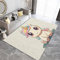 Generisch Teppich Wohnzimmer 120 x 170 cm Grau Cartoon-Stil Kleines Einhorn 3D Teppich-Küche Jugendzimmer Esszimmer und Schlafzimmer Teppich Kurzflor Teppich Extra Weich Pflegeleicht