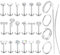 JeweBella 20G Nasenpiercing Chirurgenstahl Tragus Helix Piercing Gold/Silber Labret Piercing Nasenpiercing Ring Studs Septum Lippenpiercing Piercing Ohr Conch Medusa Piercing Set 6/8/10MM