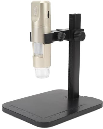 Tragbares Hand-Digitalmikroskop 0-1600X USB-Digital-Handmikroskop mit 8 LED-Leuchten und Verstellbarem Ständer für PC