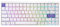 EPOMAKER Luma84 Tastiera Meccanica in Alluminio a Basso Profilo, Programmabile QMK/VIA, Tri-Mode Wireless, Compatibile con WIN/MAC/Linux, RGB (Bianco Viola, Gateron Low-Profile Brown Switch)