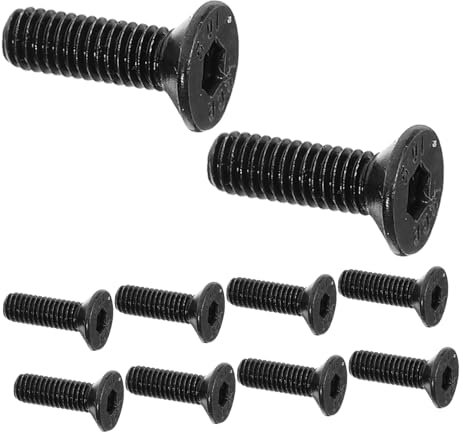 SEWOART Sortimentssatz Für Flache Maschinenschrauben 50-teilig Innensechskantschrauben Aus Kohlenstoffstahl Mehrzweckschraubensatz Für Projekte