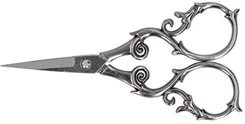 CHEOTIME Retro Scissors, europäische Edelstahl Kürbisform DIY Vintage kleine Stickereien Schneidwerkzeuge für Stickereien, Handwerk, Kunstarbeiten und Alltagsgebrauch (Silber)