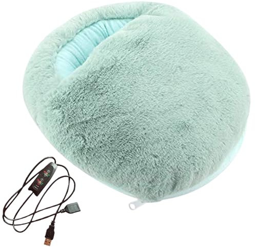 Elektrischer Fußwärmer – waschbares Heizkissen, komfortable Heizung, für den Fuß | warme Füße mit verstellbarer Wärme für das Bett und unter dem Büro, beheiztes Fußkissen für