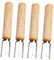 UPKOCH 4 Pezzi forchetta di mais spiedini per griglia spiedo Accessori per barbecue Kabobs Spiedino da barbecue porta mais supporti per mais in acciaio inossidabile BBQ Skewers di legno