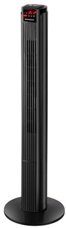 Jack Stonehouse JSH 42 Bladeless Tower Fan | Oscillating 50W Freestanding Cool Air Circulation with Remote Control | 3 Speeds, 3 Modes, 7.5hr Timer | Slimline Design for Bedroom & Office