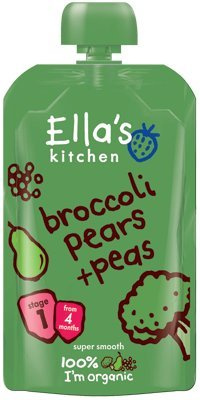Ella's Kitchen - Stage 1 Baby Food - Broccoli, Pears & Peas - 120g (Pack of 5)