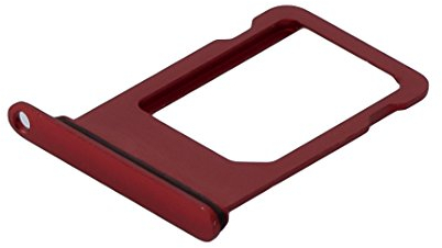 ICONIGON Ersatz für iPhone 8 SIM-Kartenhalter inkl. Dichtung (Rot)
