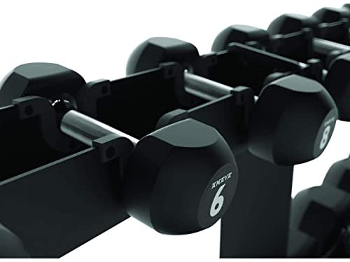 AMAYA SPORT Kurzhantel-Set aus Gummi No4 von 10 bis 20 kg (5 Paar).