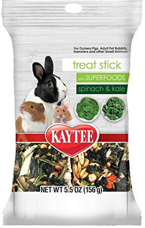 Kaytee Small Animal Treat Stick with Superfoods, Spinach & Kale, 5.5 oz