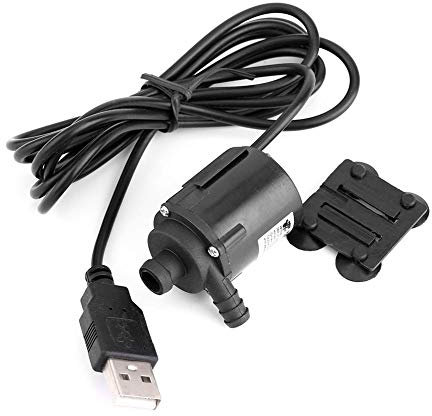Broco Pompe Aquarium DC 5V 150L / H Mini Micro Brushless Submersible Ultra-Quiet Water Pumps Motor Water Cooling Pump Pond Aquarium Fish Tank Pump avec connecteur USB