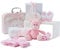 Baby Box Shop Baby Shower Geschenk - 9 Baby Essentials für Neugeborene - Geschenkset Baby Mädchen, Geschenk Für Neugeborene Mädchen - Baby Geschenk Mädchen - Newborn Baby Girl Gift Set - Rosa