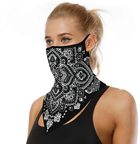 TOPEREUR Gesichtsmaske Bandana Mundschutz Kopftuch Halstuch Winddichte Maske für Damen und Herren, Face Shield Ski Joggen Fahrrad Motorrad Schlauchschal Atmungsaktiv Schnelltrocknend