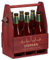 Maverton Bierträger für 6 Flaschen 0,5L + Gravur - Männerhandtasche mit Flaschenöffner - Größe: 25x17x32cm - aus Holz - Geburtstagsgeschenk für Männer (Pulslinie)