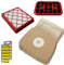 MohMus 10 Sacchetti + Filtro HEPA + Filtro al Carbone + 10 Profumi per Aspirapolvere Lux Electrolux Lux1, Lux 1, Classic, Royal, D 820 - D820, Staubcontainer