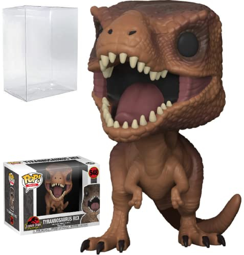 Jurassic Park – Tyrannosaurus Rex [T-Rex] Funko Pop! Vinyl-Figur (gebündelt mit kompatibler Popbox-Schutzhülle)