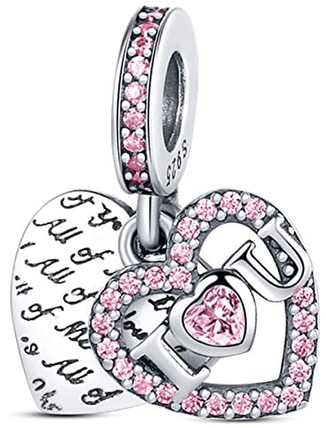 MULA Charms Anhänger Silber 925 für Armbänder, Kompatibel mit Europäischen Armbändern und Halskette für Frauen