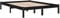 vidaXL Kiefer Massivholzbett Bettgestell Bett Holzbett Doppelbett Futonbett Bettrahmen Schlafzimmerbett Schlafzimmermöbel Schwarz 140x200cm