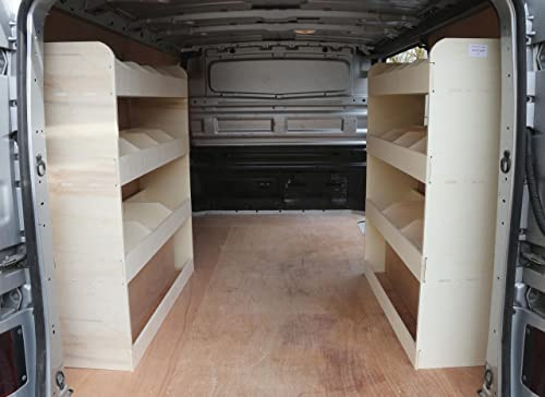 Vanify - Kompatibel mit Opel VIVARO L1 2014-19 Fahrzeugeinrichtung Fahrzeugregale, doppelte Regale hinten