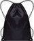 WFX Turnbeutel mit Kordelzug, 2 Stück und 1 Stringbeutel, Turnbeutel, Rucksack aus Polyethylen für Damen und Herren, Trainer, Schwimmtasche, Reisen, Strand, Schule, Urlaub, (Schwarz Einzel stück)