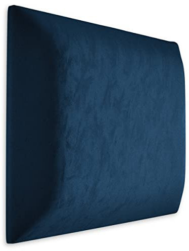 Muralo Cuscino da parete per camera da letto e soggiorno, cuscino da parete, cuscino lombare, moderno e di lusso, imbottito (30 cm x 30 cm, blu scuro)