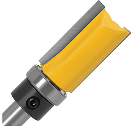ZSBLXHHJD Oberfräsen-Bits 1-3 Stück 8 mm Messergriff, bündige Verkleidung, Fräserkopf, Muster, Kopf, Bodenlager, 5/8 Zoll Klingenschablone, Holzfräser, Schreiner (Größe: 8 x 15,9 x 50)