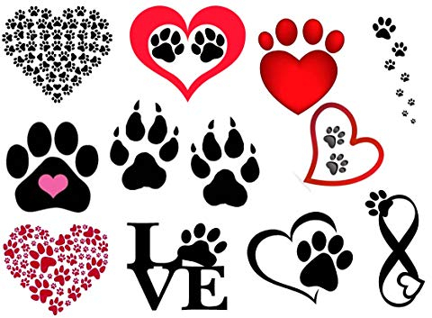 dachshund Dackel hund Collection Sammlung (dachshund Dackel stickers tEMPORARY Tattoos PaW C2)