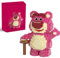 800PCS Cartoon Nano Baustein Mini DIY Kinder Bausteine, Erdbeerbär-Bausteinspielzeug Plastikpartikel Miniatur-Bausteine Puzzle, Spielzeug Spaß Bausteine Geschenk für Kinder Erwachsene Mädchen Junge