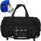 Groß Sporttasche Reisetasche - HERROOI 55L Sporttasche Rucksack mit Schuhfach Nassfach Wochen Wasserdicht Duffle Bag Schwimmtasche für Damen Herren Sport Fitness Gym Sauna Fußball & Reisen, Schwarz