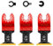 Litorange Oszillierendes Werkzeug, Titan-Klingen, Universal-Schnellspanner-Multitool-Klingen zum Schneiden von harten Materialien, Metallnägeln, Schrauben, Holz und Kunststoff, passend für Dewalt
