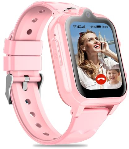DDIOYIUR Montre Connectée Enfant 4G/GPS/WiFi/Appel Vidéo/SOS, Cadeaux Montre Connectée Garçons Filles avec Appareil Photo, Musique, Bluetooth, Mode Classe, Réveil, Pédomètre.