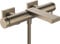 hansgrohe Tecturis E - Badewannenarmatur Aufputz für 2 Verbraucher, Mischbatterie Badewanne mit Auslauf Länge 21,3 cm, Einhebelmischer Wanne, Brushed Bronze