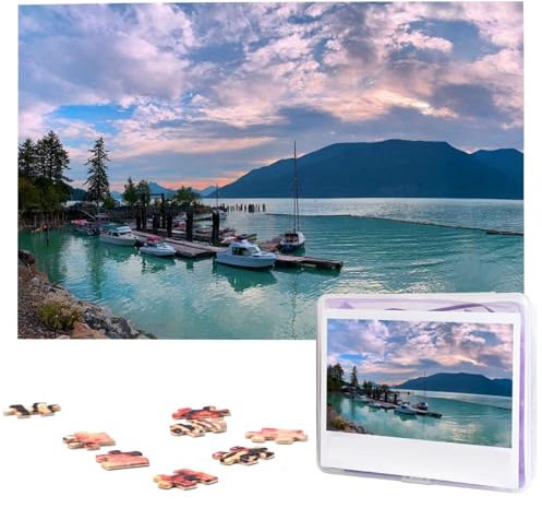 Abend in Vancouver Puzzles Personalisiertes Puzzle 1000 Teile Puzzles von Fotos Bild Puzzle für Erwachsene Familie